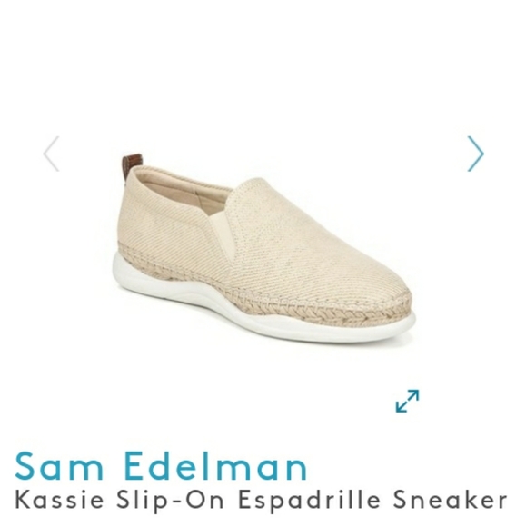 SAM EDELMAN Kassie Espadrilles Sneaker sz 7 - Picture 2 of 3